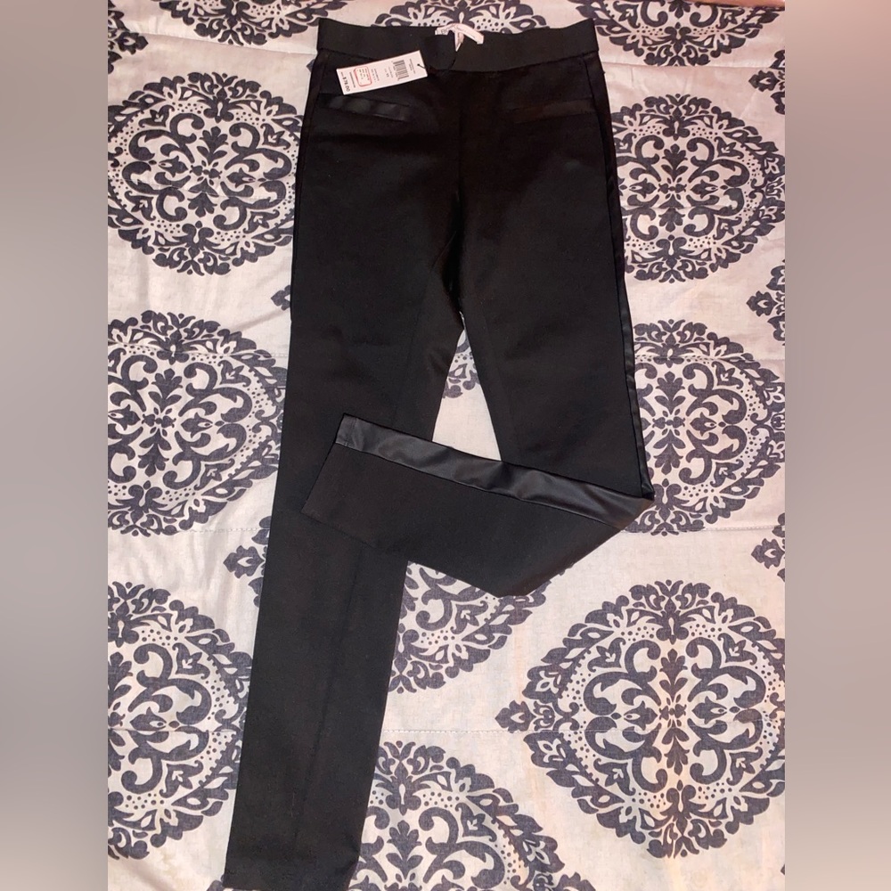 New BCBGeneration Black Pants with Faux Leather